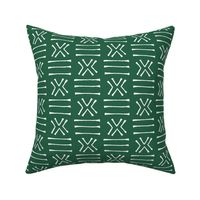 Malian Mud Cloth on Jade Green // Small