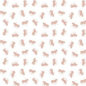 horses carousel pink e3b7a7 scattered 2x2