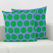 polka dot lg-periwinkle/green