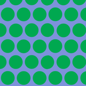 polka dot lg-periwinkle/green