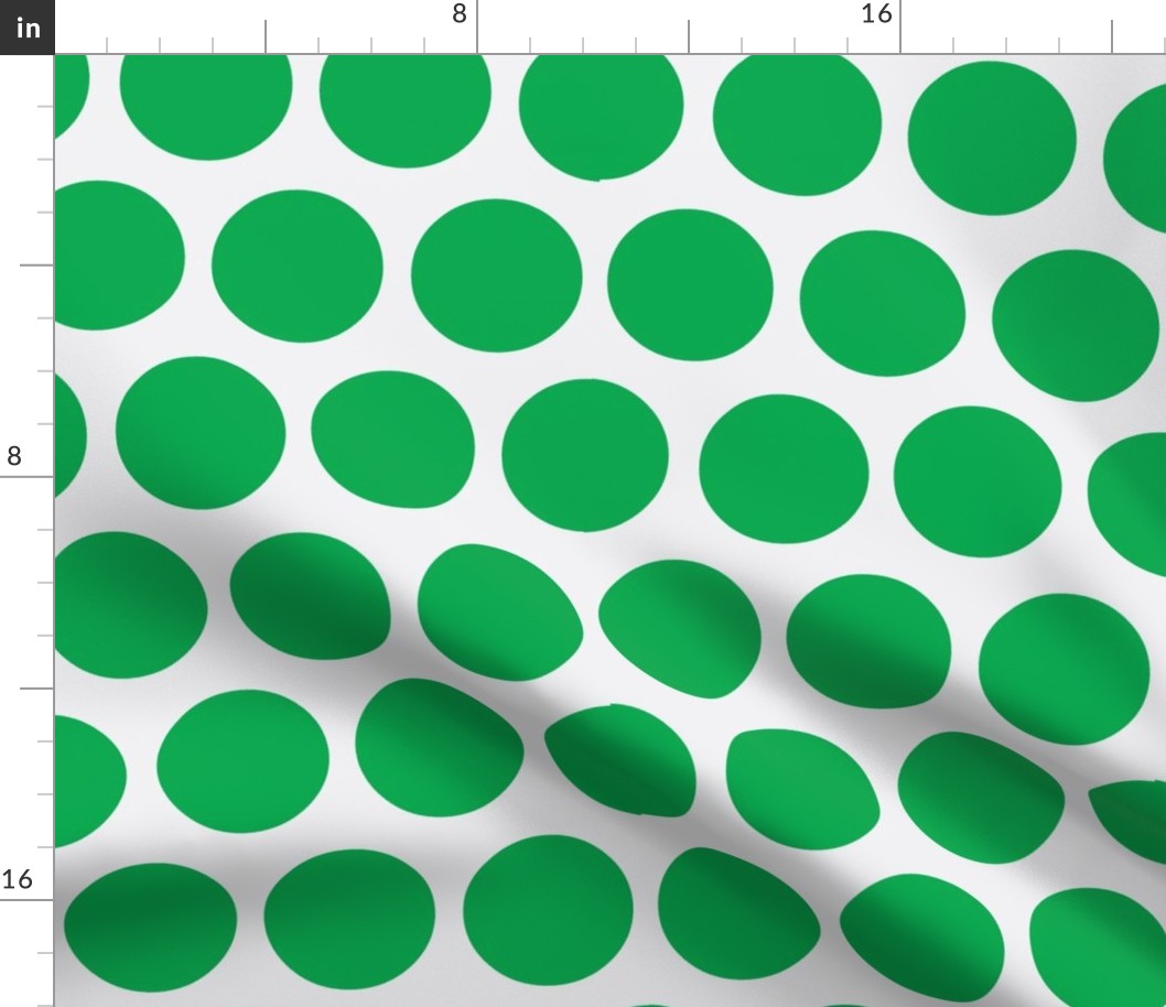 polka dot lg-green/white