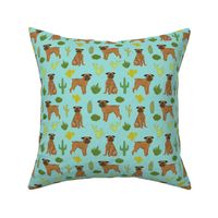 smooth brussels griffon cactus fabric - dog design