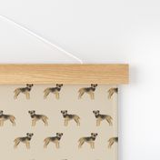 border terrier fabric - dog dogs, border terriers, tan