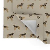 border terrier fabric - dog dogs, border terriers, tan