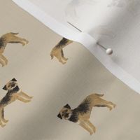 border terrier fabric - dog dogs, border terriers, tan