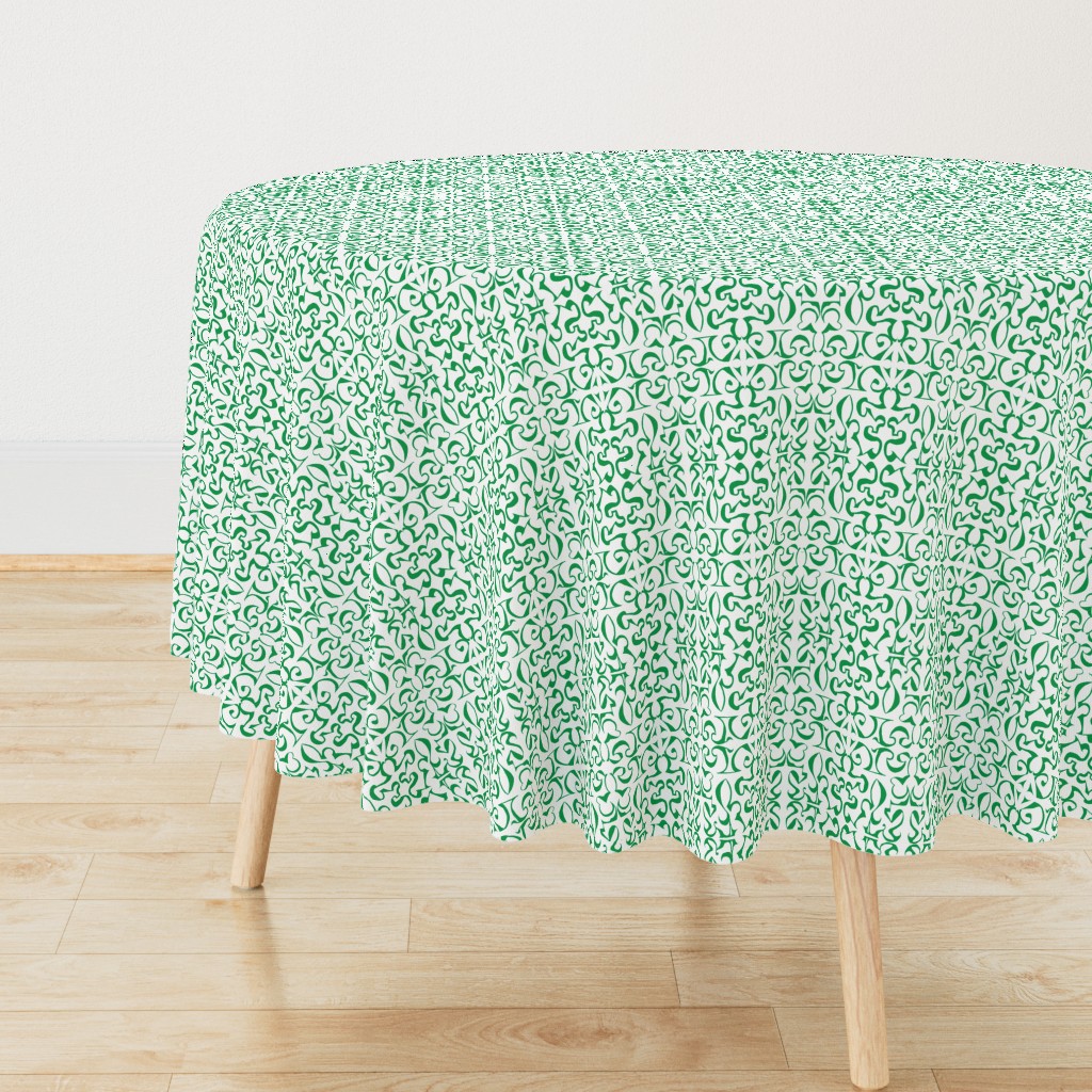 ARABESQUE Green on White