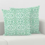 ARABESQUE Green on White