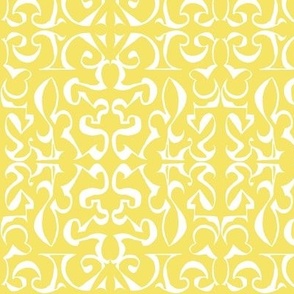 ARABESQUE Yellow and White 