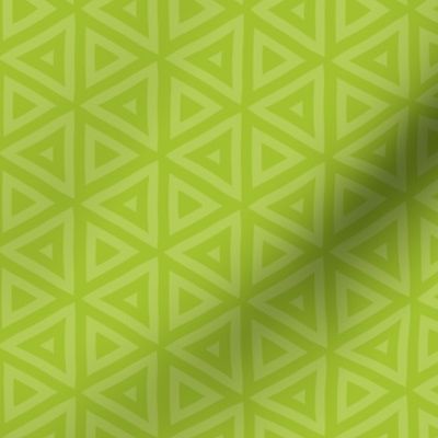 Chartreuse Green Triangles