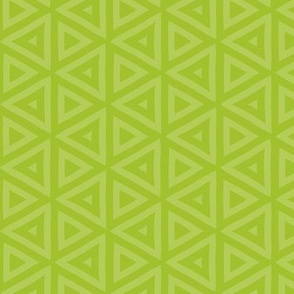 Chartreuse Green Triangles