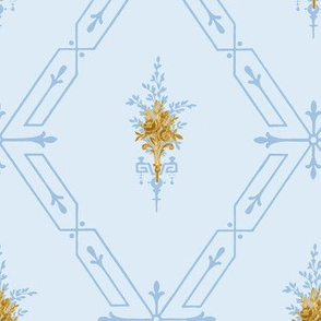 Lethal Lattice with Gold Flowers - Lg