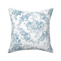 Lady Mary's Roses Blue Toile