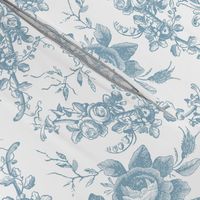 Lady Mary's Roses Blue Toile