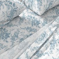 Lady Mary's Roses Blue Toile