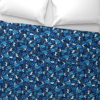 Bunny Floral - blue