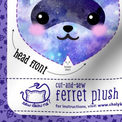 Cut & Sew Ferret Plush Galaxy
