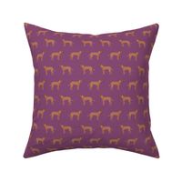 rhodesian ridgeback dog breed pet fabric purple