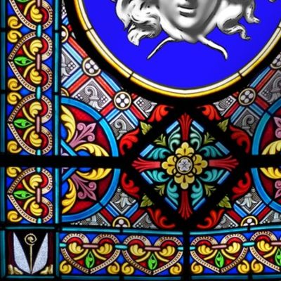 medusa baroque rococo church stained glass windows hearts floral flowers leaf leaves crosses  gorgons greek Greece Rome roman mythology victorian   inspired 