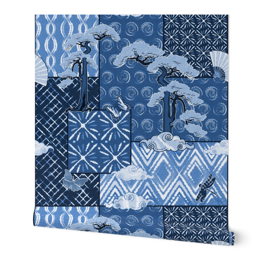 Blue Indigo Shibori Quilt