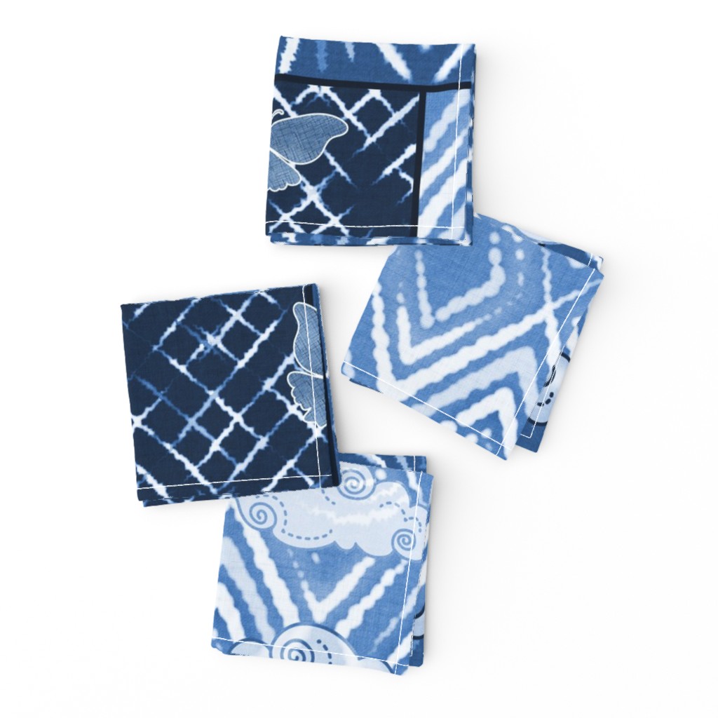 Blue Indigo Shibori Quilt