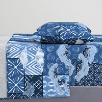 Blue Indigo Shibori Quilt