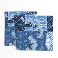 Blue Indigo Shibori Quilt