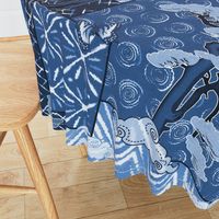 Blue Indigo Shibori Quilt