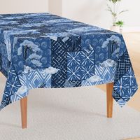 Blue Indigo Shibori Quilt