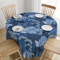 Blue Indigo Shibori Quilt