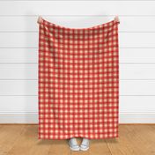 Red and Cream Watercolor Plaid