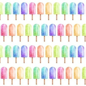 Rainbow Summer Popsicles // Small Scale