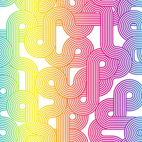 curvy lines rainbow