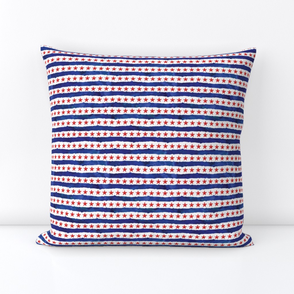 stars and stripes - red and blue