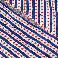 stars and stripes - red and blue