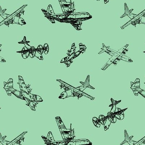 C130s on Green // Small