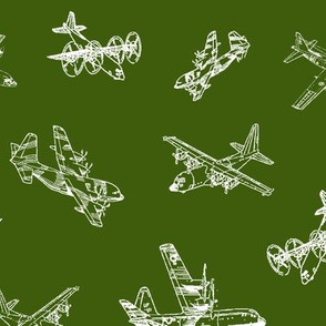 C130s on Army Green // Large