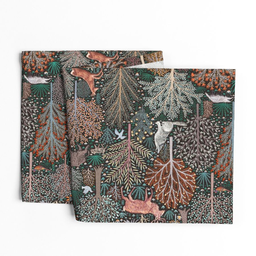 Forest animals turned