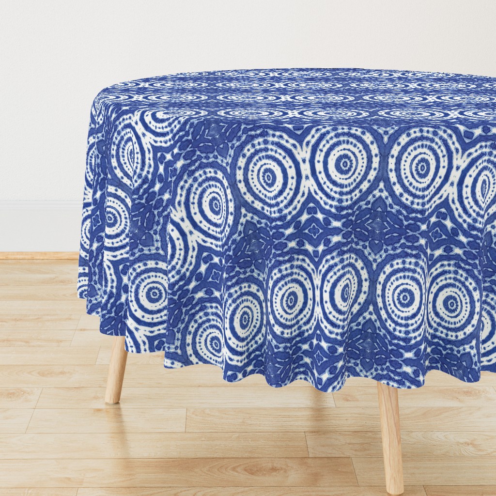 shibori  circle of life indigo