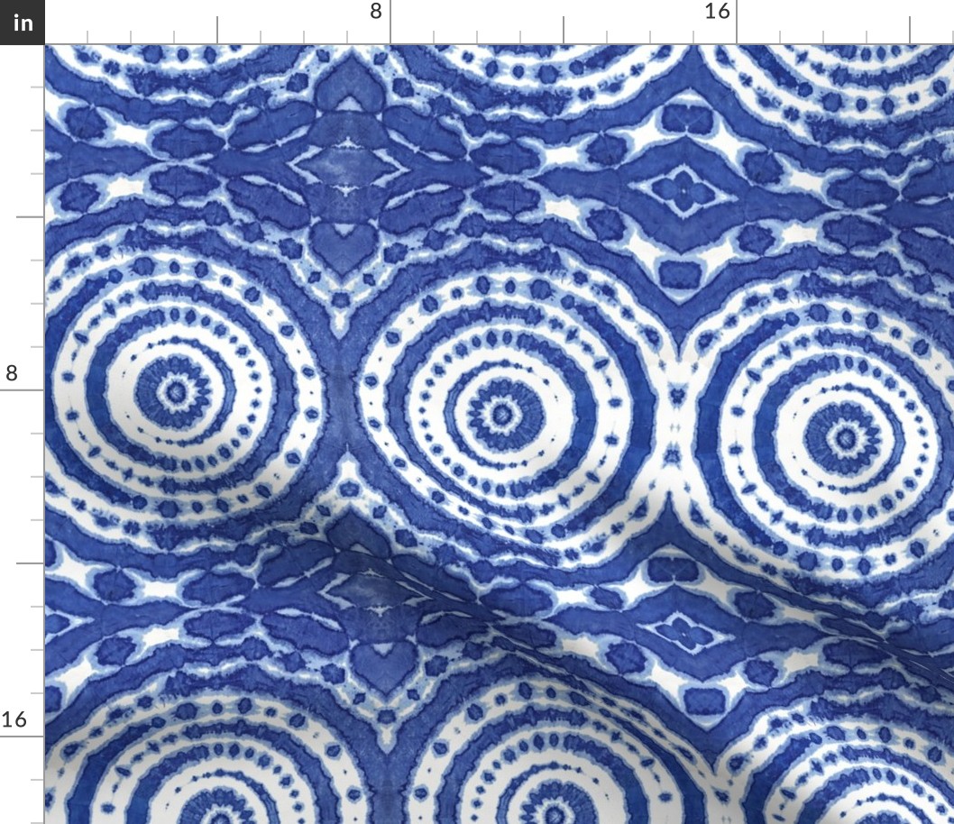 shibori  circle of life indigo