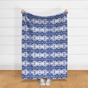 shibori circleflower indigo