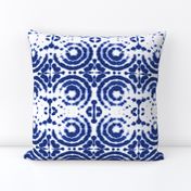 shibori circleflower indigo