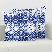 shibori circleflower indigo