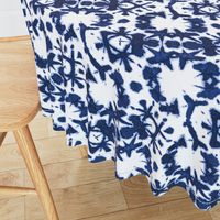 shibori tic tac toe indigo