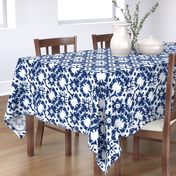 shibori tic tac toe indigo