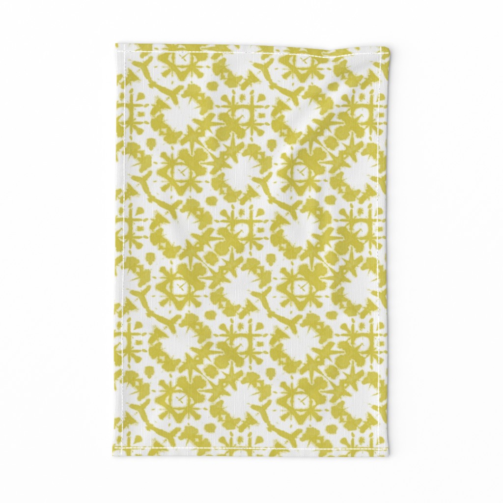 shibori tic tac toe lime