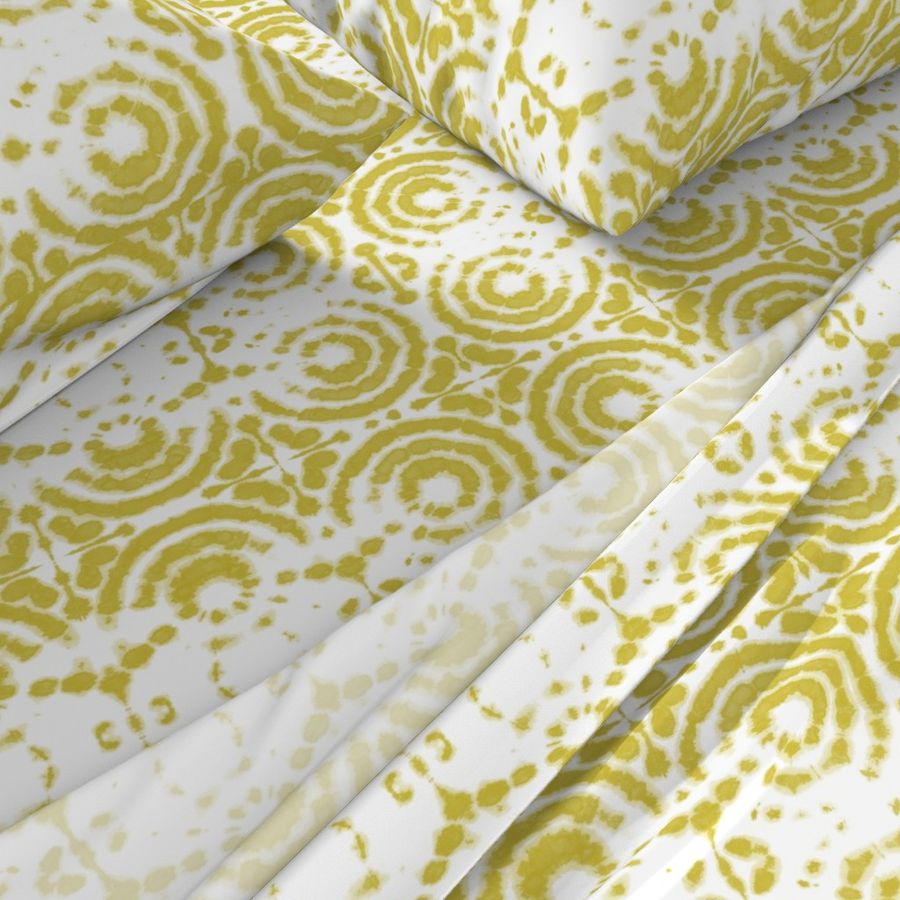 shibori circleflower lime