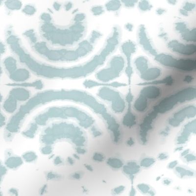 shibori circleflower ice blue