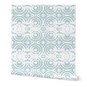 shibori circleflower ice blue