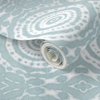 shibori circle of life ice blue