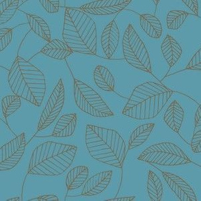 Leafy Line (Teal)